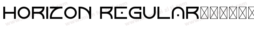 Horizon Regular字体转换
